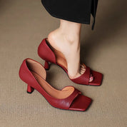 Cillian Leather Heels | Women's Leather Heels | Pointed Toe Stiletto Court Shoes UK