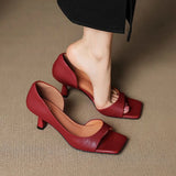 Cillian Leather Heels | Women's Leather Heels | Pointed Toe Stiletto Court Shoes UK