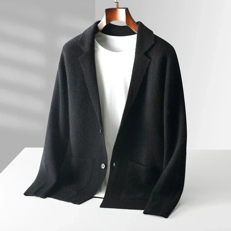 Pemberton Ribbed Cashmere Cardigan | Men's Pure Cashmere Cardigan | Luxury Soft Knitwear UK