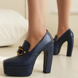 Alessia Platform Heels | Women's Platform Heels | Chunky Sole Heeled Shoes UK