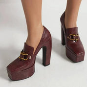 Alessia Platform Heels | Women's Platform Heels | Chunky Sole Heeled Shoes UK