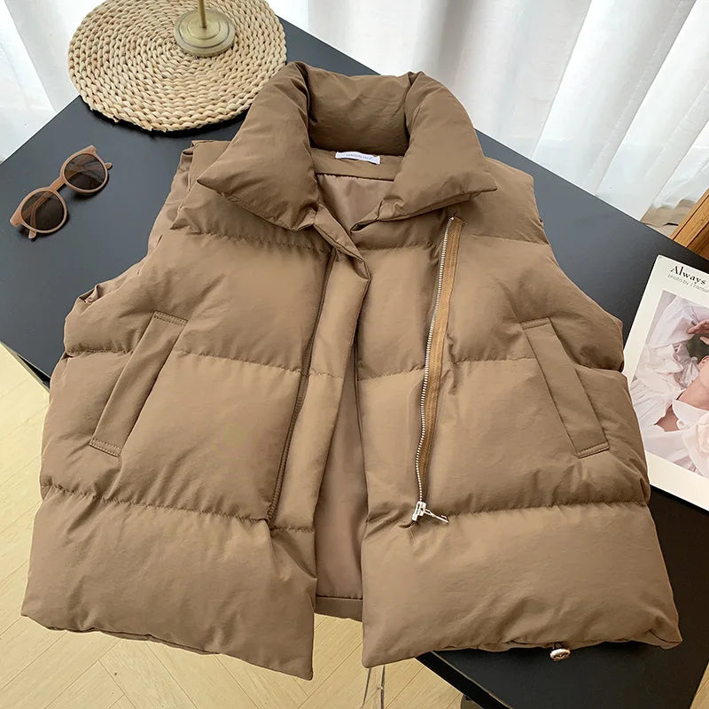 Elena Puffer Vest | Women's Quilted Puffer Gilet | Lightweight Sleeveless Padded Jacket UK