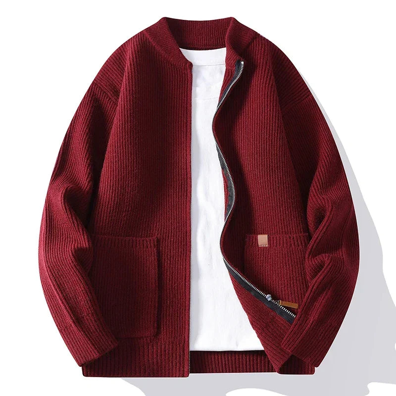 Henley Merino Fleece Jacket | Men's Merino Wool Fleece Jacket | Warm Lightweight Smart Outerwear UK