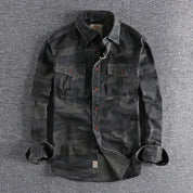 Kellan Camo Jacket | Men's Camouflage Military Jacket | Cargo Utility Outerwear UK