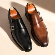 Rex Suede Monk Loafers | Men's Suede Loafers | Slip-On Smart Casual Driving Shoes UK