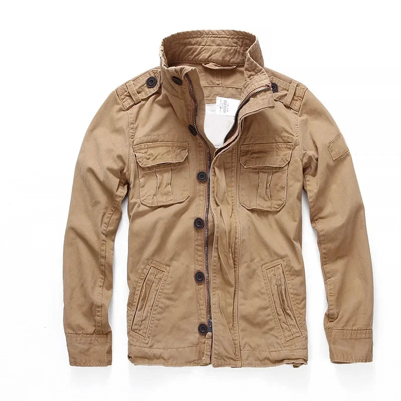 Keston Cargo Denim Jacket | Men's Cargo Denim Jacket | Relaxed Fit Utility Jean Jacket UK