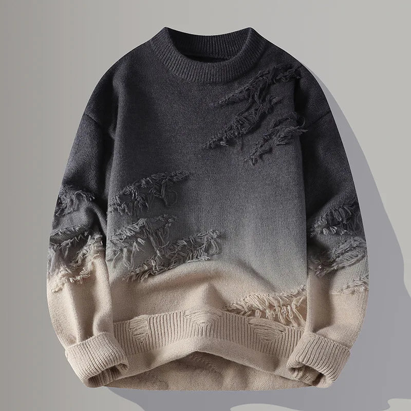 Pemberton Gradient Knit Sweater | Men's Premium Jumper | Warm Casual Knitwear UK