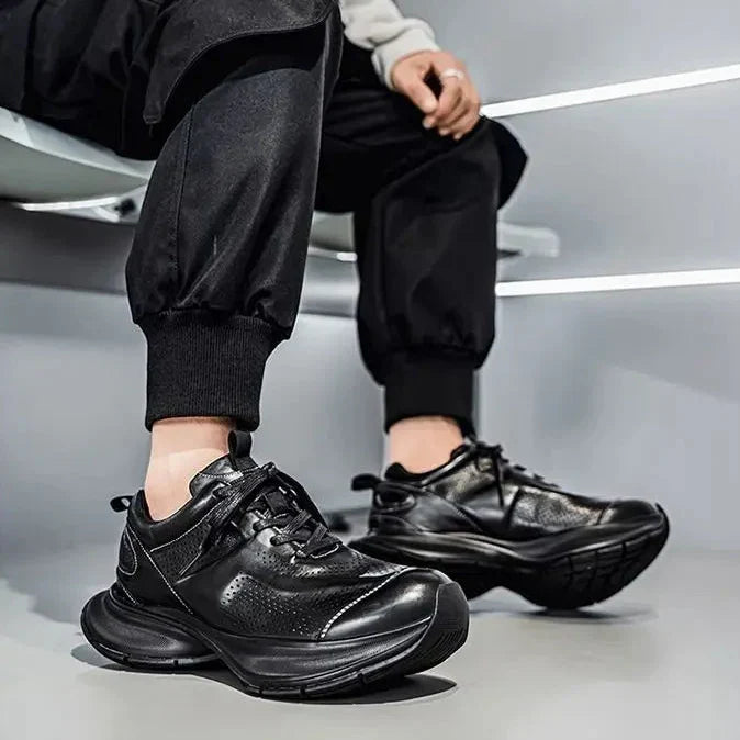 Alverton Leather Trainers | Men's Genuine Leather Trainers | Smart Casual Fashion Shoes UK