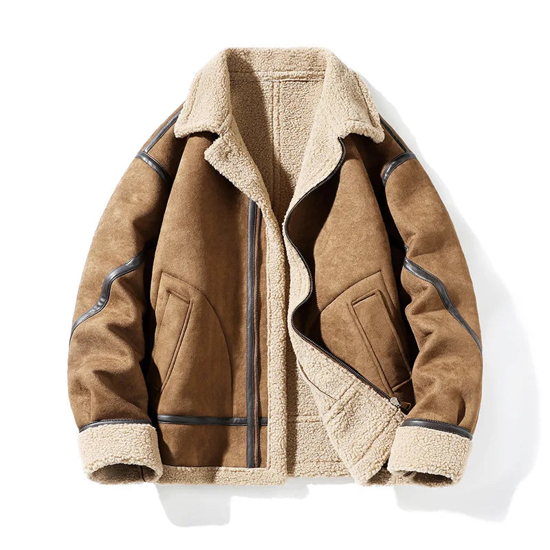 Men's Camden Shearling Coat | Fleece-Lined Long Winter Overcoat | Warm Smart Outerwear | S–3XL