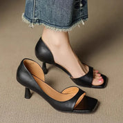 Cillian Leather Heels | Women's Leather Heels | Pointed Toe Stiletto Court Shoes UK