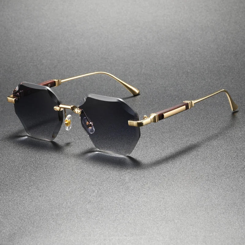 Dorian Rimless Sunglasses | Classic Sunglasses | UV400 Protection Fashion Shades UK