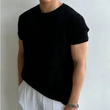 Calo Knit Tee | Men's Fine Knit T-Shirt | Premium Casual Smart Tee UK