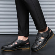 Caldwell Leather Sandals | Men's Leather Sandals | Classic Summer Open-Toe Shoes UK