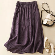 Margaux Floral Midi Skirt | Women's Floral Midi Skirt | Boho Flowing A-Line Skirt UK