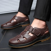 Caldwell Leather Sandals | Men's Leather Sandals | Classic Summer Open-Toe Shoes UK