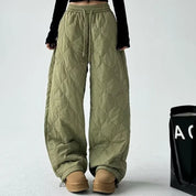 Arlena Quilted Trousers | Women's Quilted Warm Trousers | Padded Winter Bottoms UK