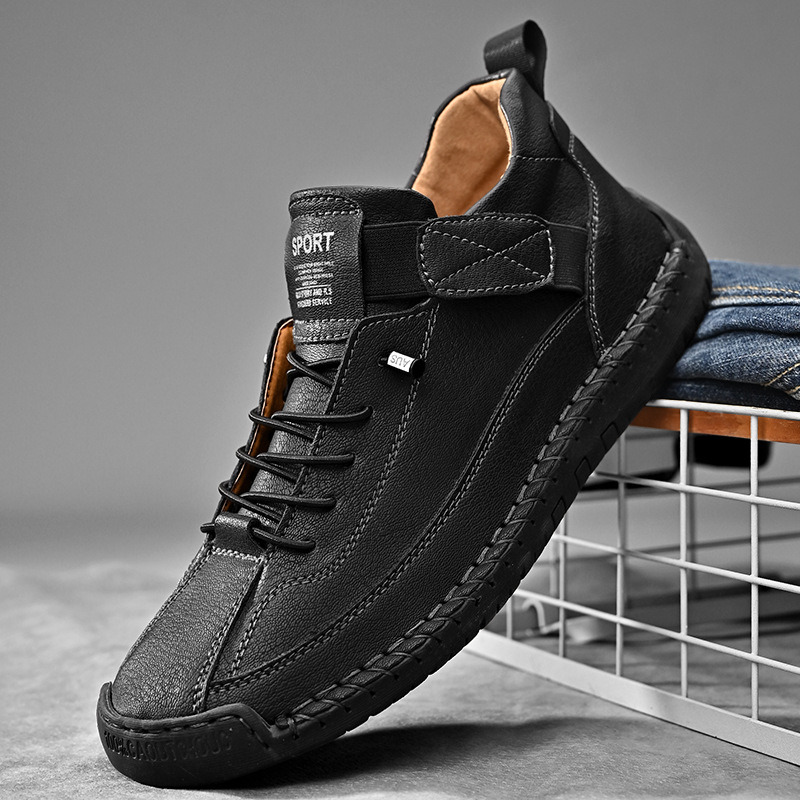 Calder Handcrafted Leather Trainer | Men's Genuine Leather Trainers | Smart Casual Fashion Shoes UK