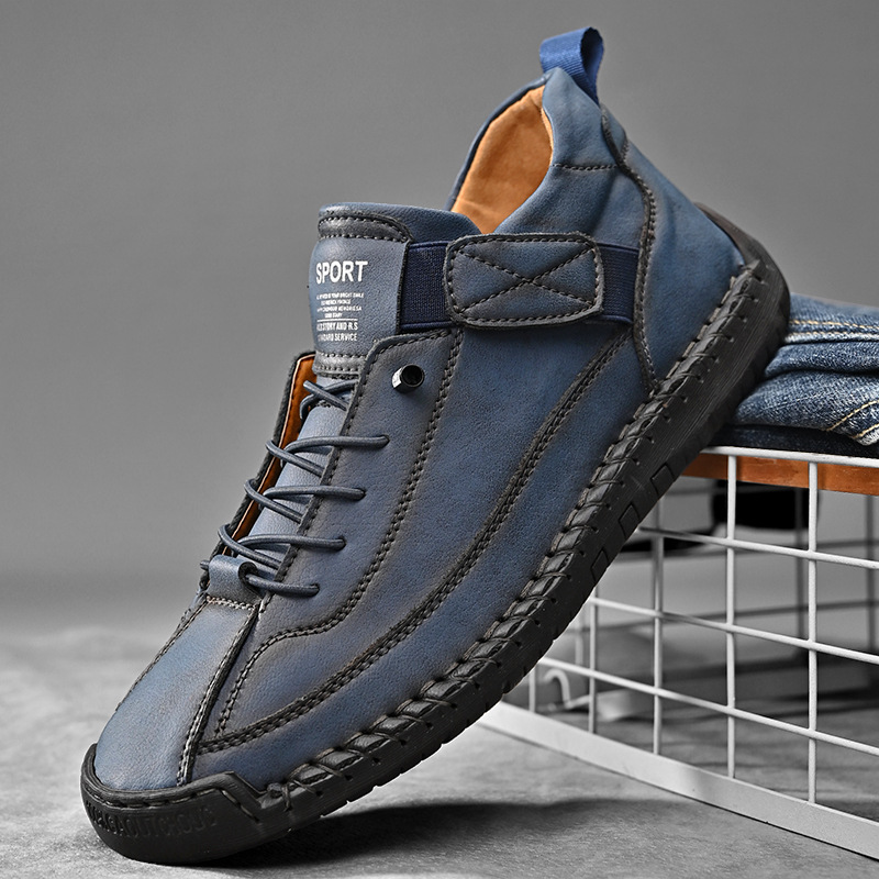 Calder Handcrafted Leather Trainer | Men's Genuine Leather Trainers | Smart Casual Fashion Shoes UK