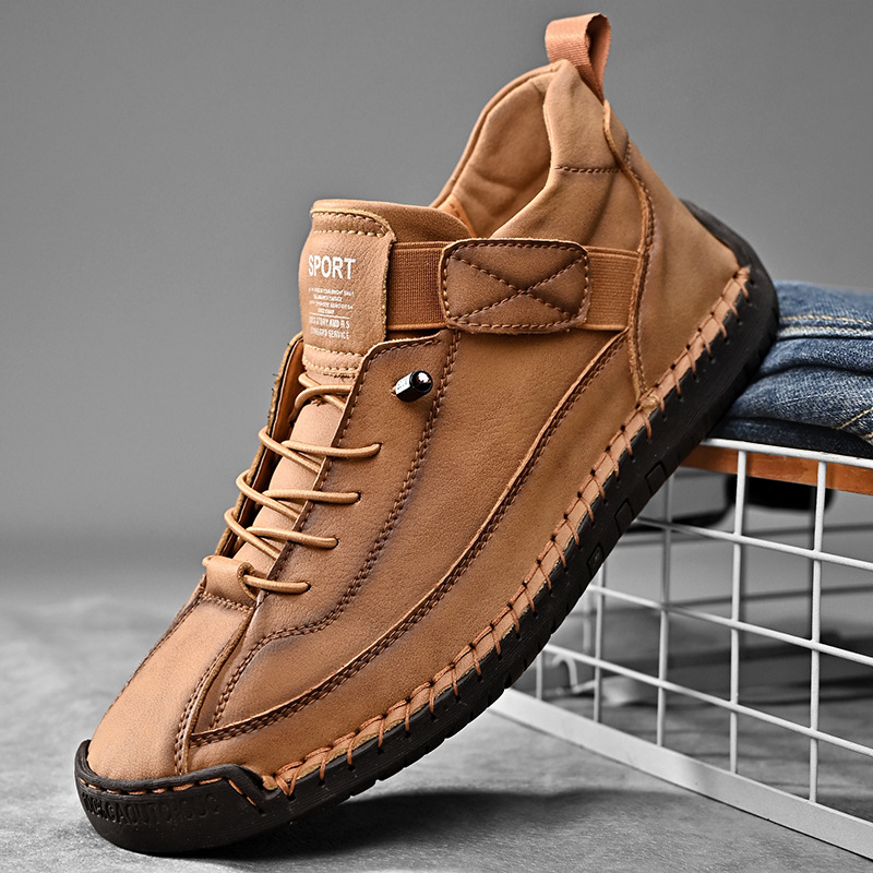 Calder Handcrafted Leather Trainer | Men's Genuine Leather Trainers | Smart Casual Fashion Shoes UK