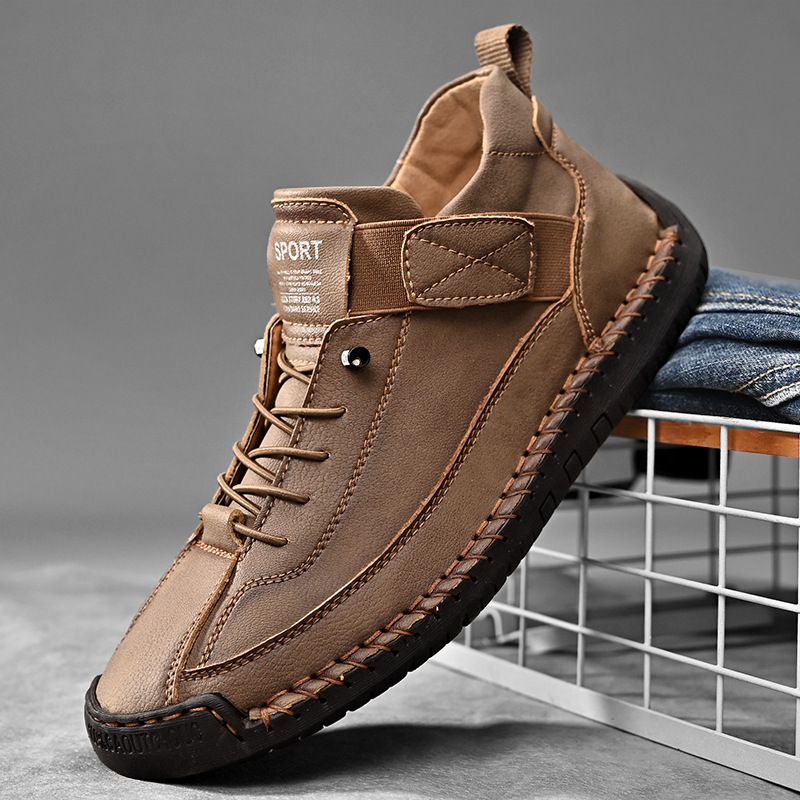 Calder Handcrafted Leather Trainer | Men's Genuine Leather Trainers | Smart Casual Fashion Shoes UK