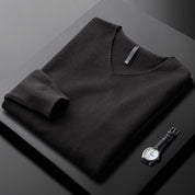 Huxford Cashmere V-Neck | Men's Cashmere V-Neck Jumper | Luxury Soft Knitwear UK