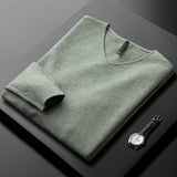 Huxford Cashmere V-Neck | Men's Cashmere V-Neck Jumper | Luxury Soft Knitwear UK