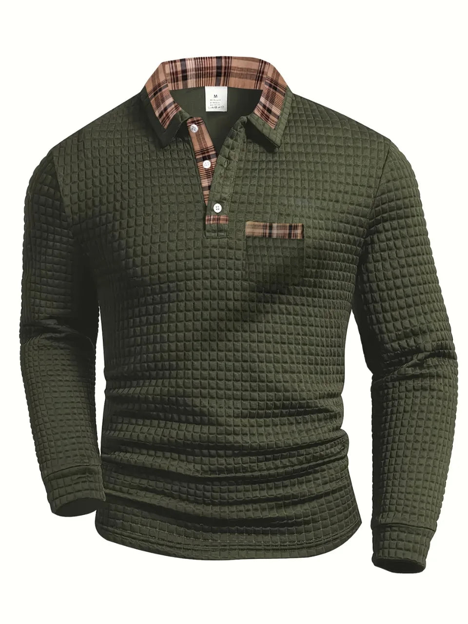 Kensington Checked Knit Polo | Men's Classic Piqué Polo Shirt | Smart Casual Cotton T-Shirt UK