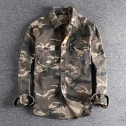 Kellan Camo Jacket | Men's Camouflage Military Jacket | Cargo Utility Outerwear UK
