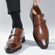 Rex Suede Monk Loafers | Men's Suede Loafers | Slip-On Smart Casual Driving Shoes UK
