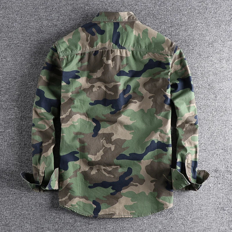 Kellan Camo Jacket | Men's Camouflage Military Jacket | Cargo Utility Outerwear UK
