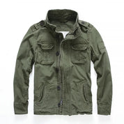 Keston Cargo Denim Jacket | Men's Cargo Denim Jacket | Relaxed Fit Utility Jean Jacket UK