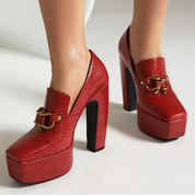 Alessia Platform Heels | Women's Platform Heels | Chunky Sole Heeled Shoes UK