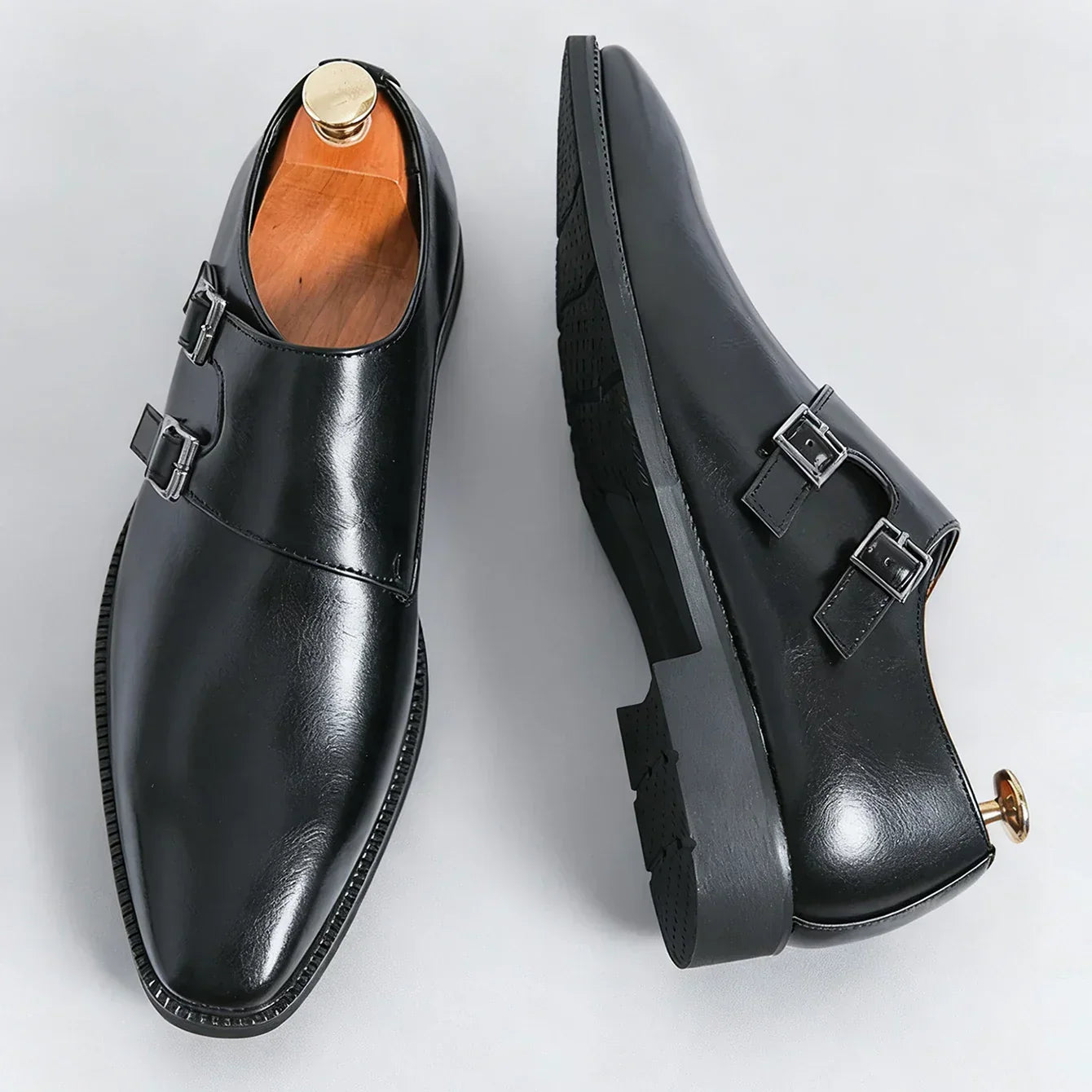 Rex Suede Monk Loafers | Men's Suede Loafers | Slip-On Smart Casual Driving Shoes UK