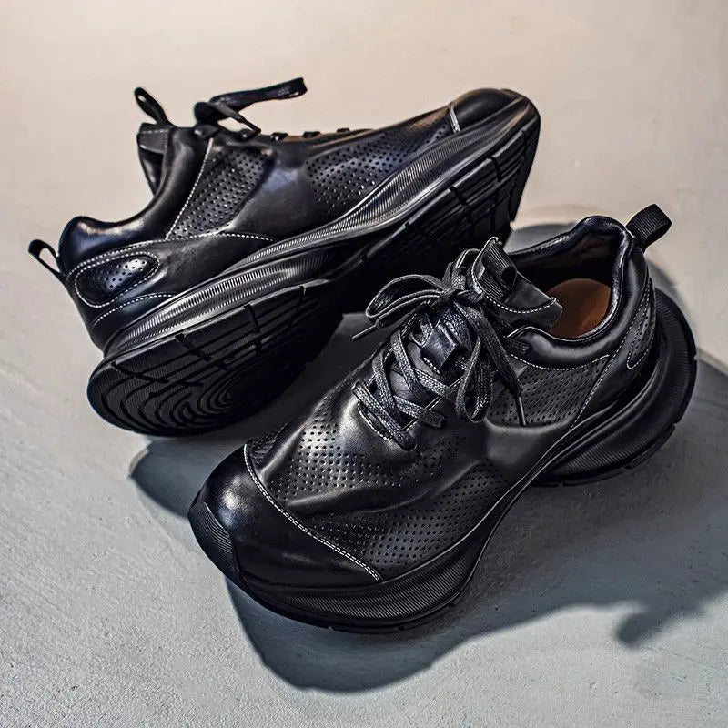 Alverton Leather Trainers | Men's Genuine Leather Trainers | Smart Casual Fashion Shoes UK
