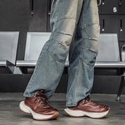 Alverton Leather Trainers | Men's Genuine Leather Trainers | Smart Casual Fashion Shoes UK