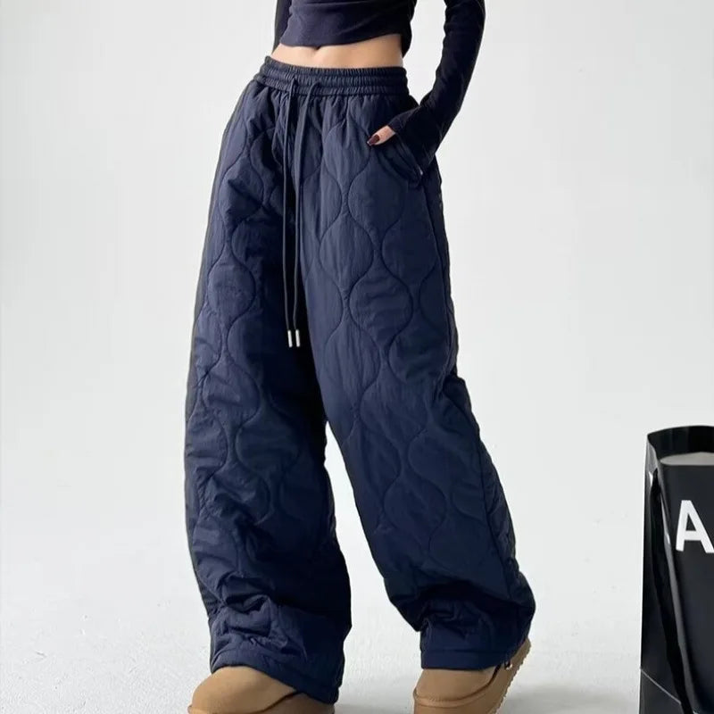 Arlena Quilted Trousers | Women's Quilted Warm Trousers | Padded Winter Bottoms UK