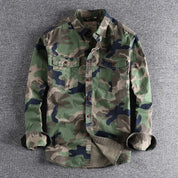 Kellan Camo Jacket | Men's Camouflage Military Jacket | Cargo Utility Outerwear UK