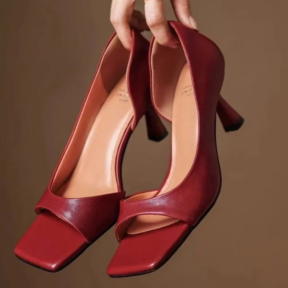 Cillian Leather Heels | Women's Leather Heels | Pointed Toe Stiletto Court Shoes UK