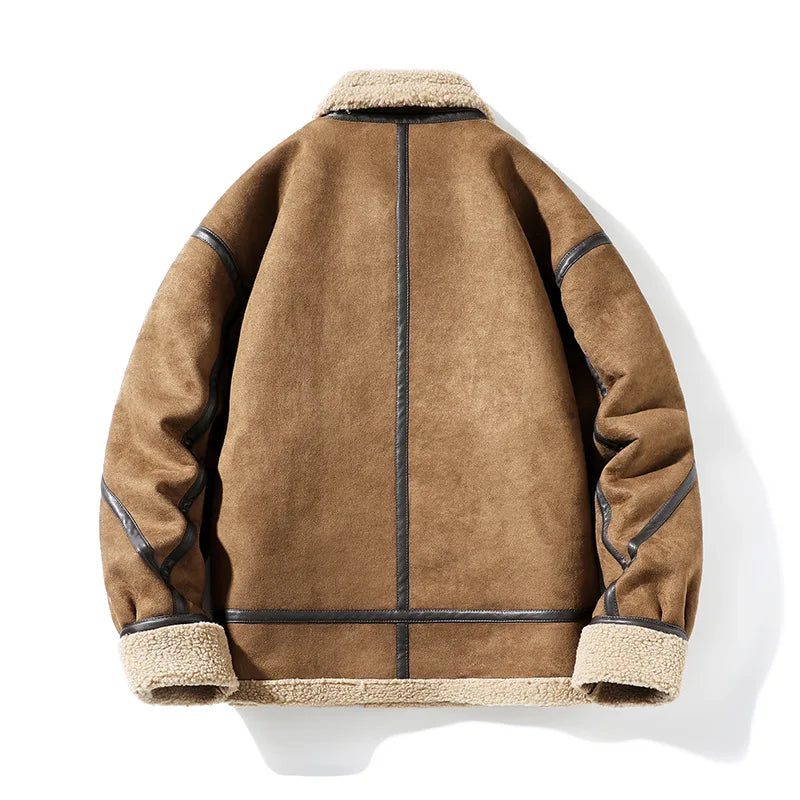 Men's Camden Shearling Coat | Fleece-Lined Long Winter Overcoat | Warm Smart Outerwear | S–3XL