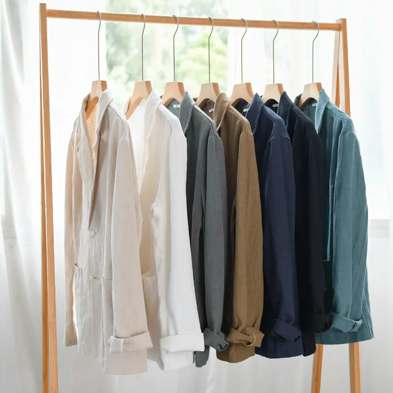 Leandro Linen Jacket | Men's Linen Summer Jacket | Breathable Smart Casual Blazer UK