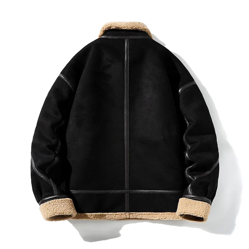 Men's Camden Shearling Coat | Fleece-Lined Long Winter Overcoat | Warm Smart Outerwear | S–3XL
