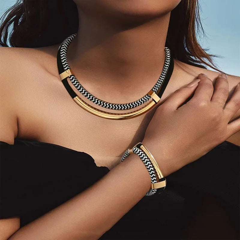 Valenza Jewelry Set | Women's Jewellery Set | Complete Necklace & Earring Gift Set UK