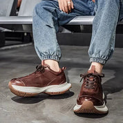 Alverton Leather Trainers | Men's Genuine Leather Trainers | Smart Casual Fashion Shoes UK