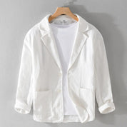 Leandro Linen Jacket | Men's Linen Summer Jacket | Breathable Smart Casual Blazer UK