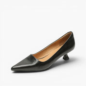 Noah Sculpted Leather Heels | Women's Leather Heels | Pointed Toe Stiletto Court Shoes UK