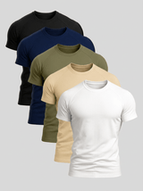 Reid Crew T-Shirt 5-Pack | Premium T-Shirt | Soft Casual Everyday Tee UK
