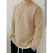 Men's Crew Neck Sweatshirt Warm Patterned Jumper Pullover | Casual Autumn Winter Sportswear Modern Fit Green Black Beige Blue