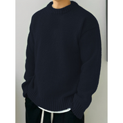 Men's Crew Neck Sweatshirt Warm Patterned Jumper Pullover | Casual Autumn Winter Sportswear Modern Fit Green Black Beige Blue
