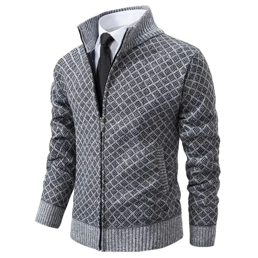 Montem Zip-Up Sweater | Men's Quarter-Zip Knit Jumper | Smart Casual Knitwear UK