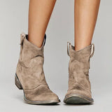 Paloma Vintage Western Ankle Boots | Women's Western Cowboy Ankle Boots | Vintage Boho Boots UK